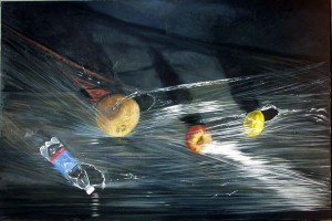 TEMPERA GRASSA SU TAVOLA 70 X 100 cms - fat tempera on wood