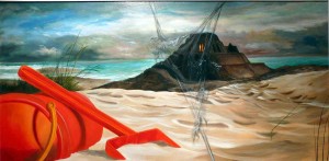TEMPERA GRASSA SU TAVOLA 75 X 150 / fat tempera on wood